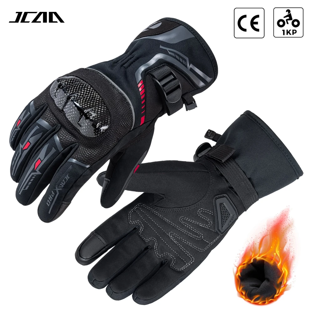 Winter New Motorcycle Gloves 100% Waterproof Windproof Carbon Fiber Anti-Fall Protective Motocross Gloves Warm Motorbike Riding