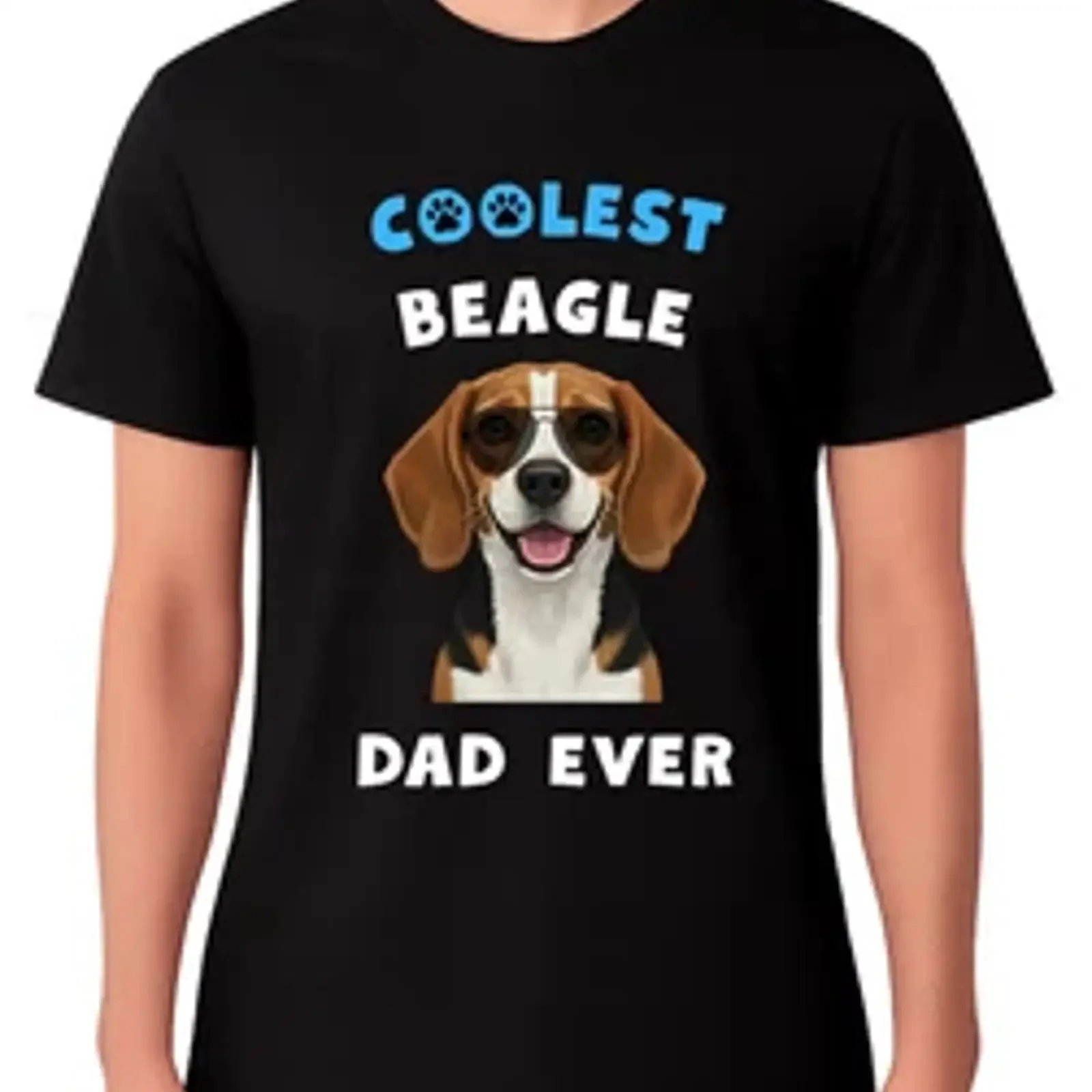 Coolest Beagle Dad Ever T Shirt Dog Lover Men's vintage Washed Stretched Unisex Stylish designer clothes graphic