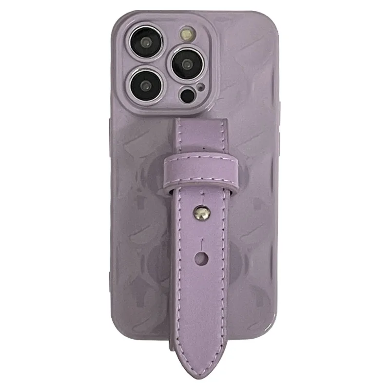 Gentle Cream Purple Wristband for iphone 14 case 13 apple 12 iphone 11 premium feel apple 14pro silicone 13pro