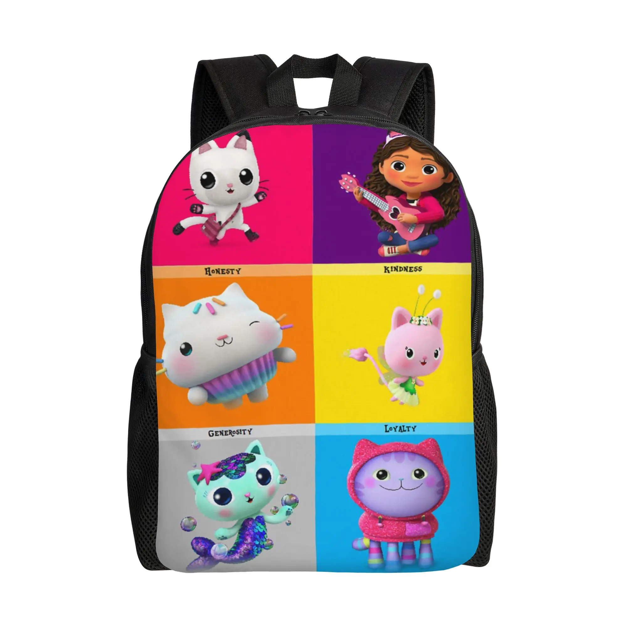 

Модный рюкзак Gabbys Cartoon Dollhouse Collage для старшеклассников и деловых людей, милый повседневный рюкзак для мужчин и женщин, холщовая сумка для ноутбука