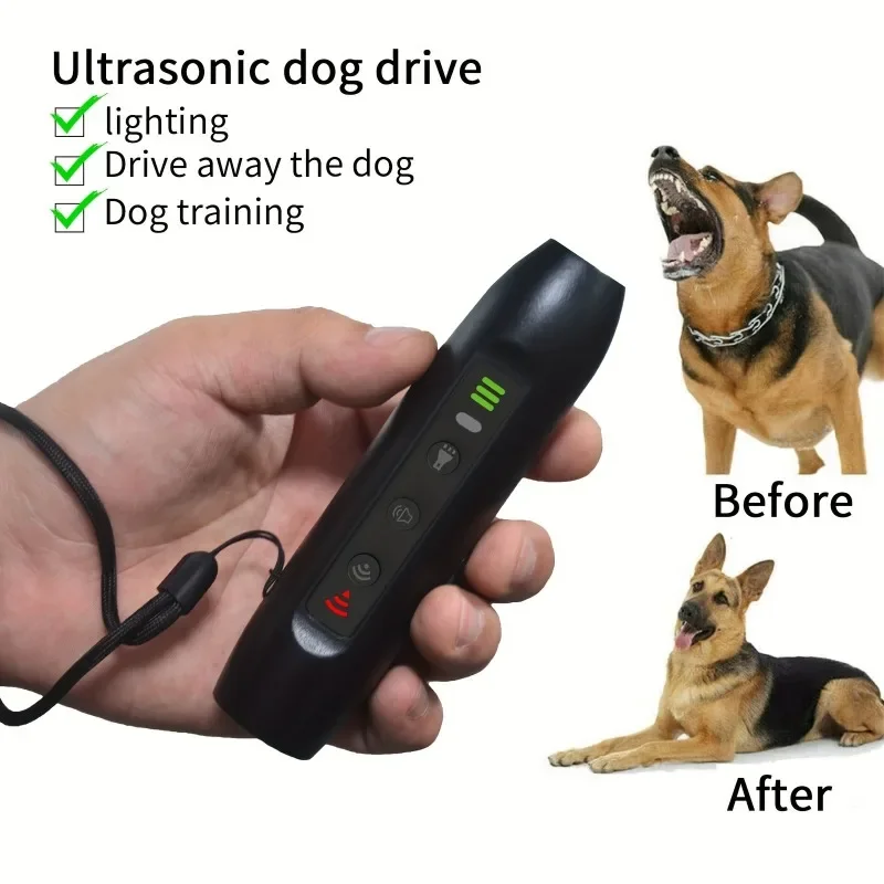 Tapón de ladridos ultrasónico para perros, repelente inteligente para perros, entrenador de mascotas USB, tapón de ladridos automático para entrenamiento de perros