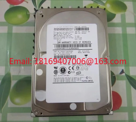 

FOR 1pcs-Server Hard Drive 32P0737 33P3381 MAS3735NC 73.4GB 80-pin SCSI 15K