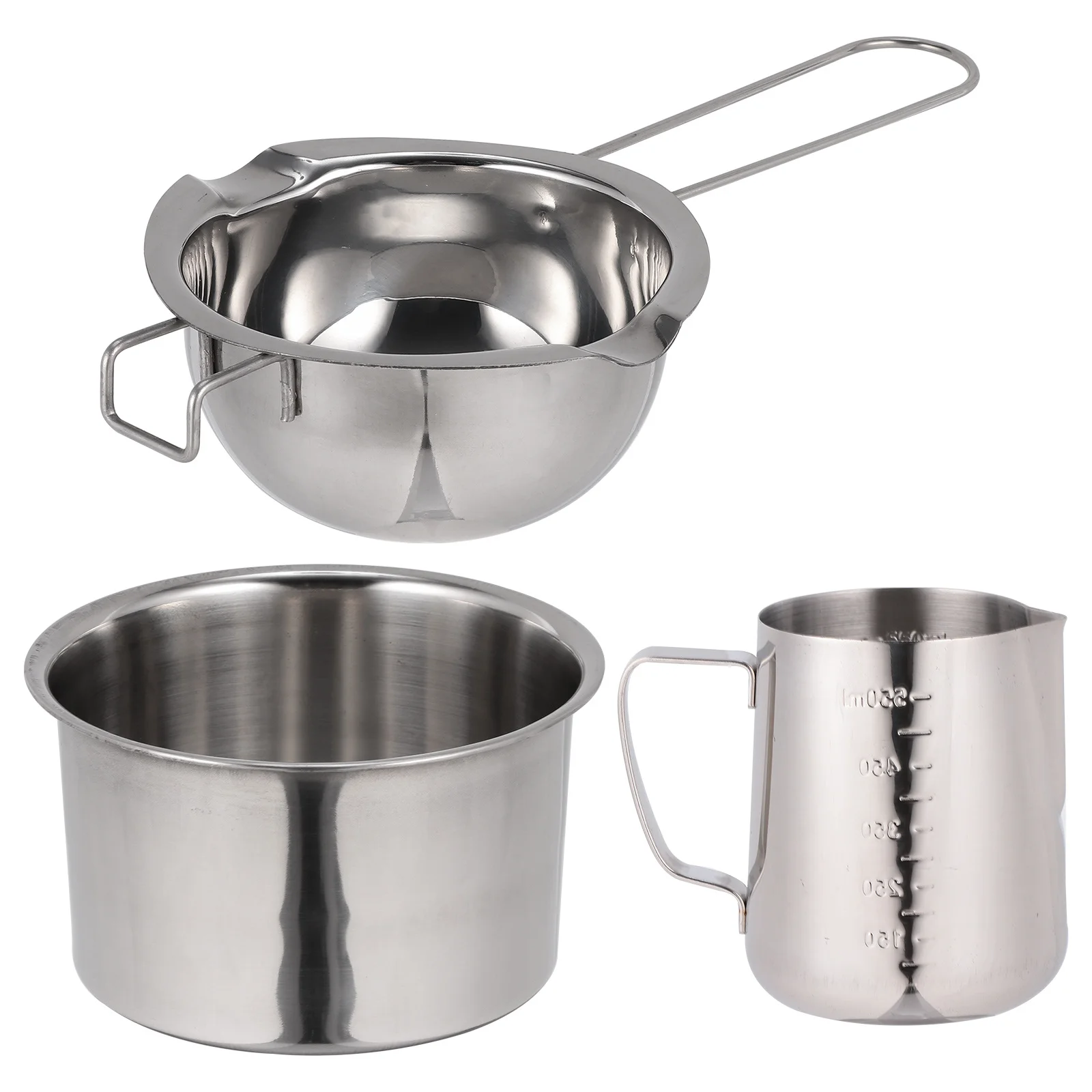 

1Set Baking Chocolate Pot Premium Stainless Steel Butter Melting Pot for Camping Outdoor Cookware Ideal Cheese Caramel Hiking