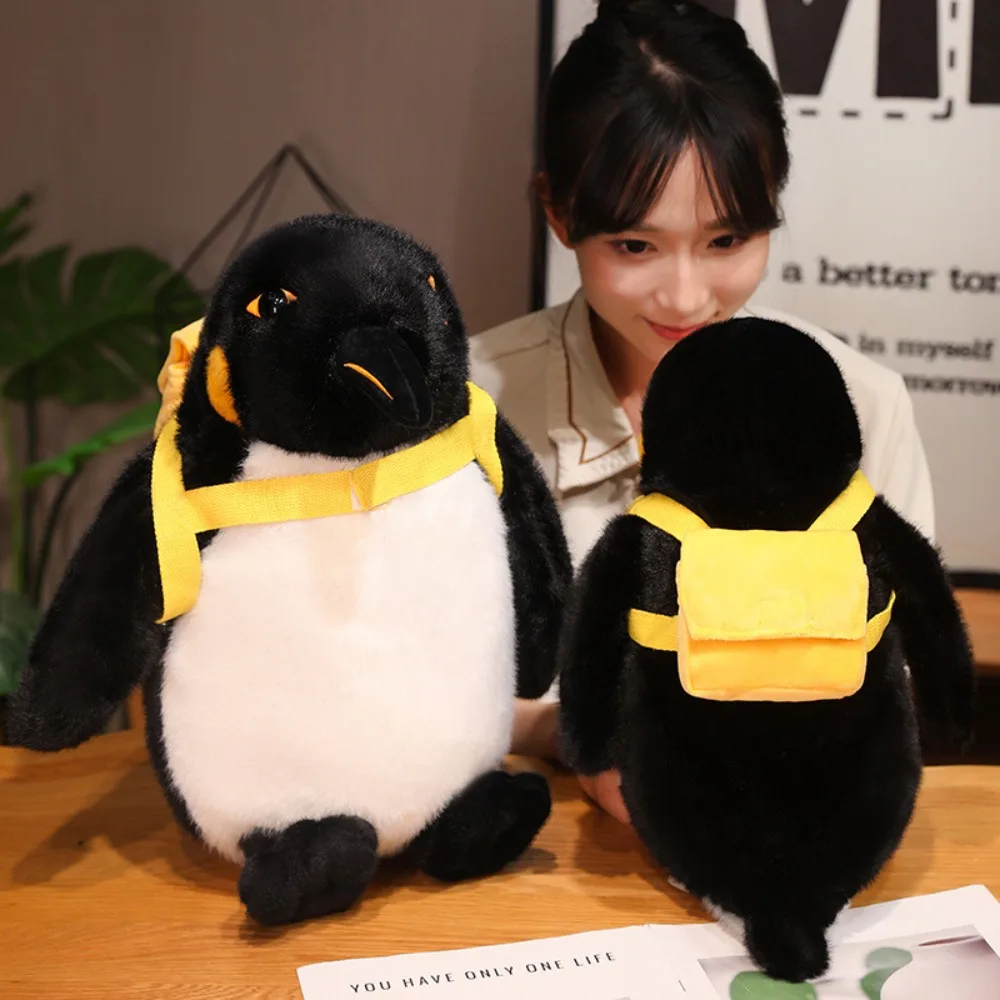 ペンギンキャリングバッグぬいぐるみ,漫画のぬいぐるみ,カワイイ動物,家の装飾,柔らかい装飾品,クリスマスプレゼント