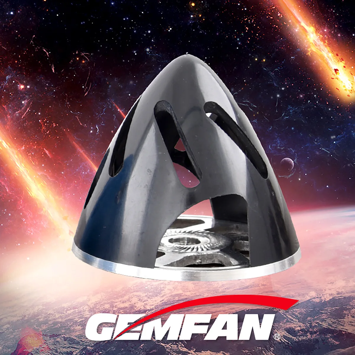 The second generation, Qianfeng GF aluminum bottom plastic hollow propeller cover 51mm/2 inch 8-12 inch propeller, cyclone type,