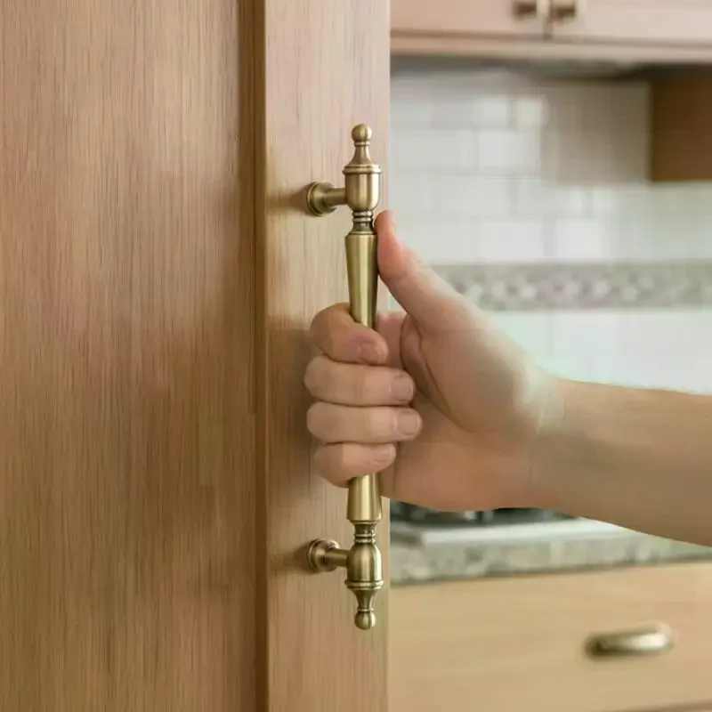 1 piece of single hole drawer knob furniture handle retro wardrobe and cabinet handle antique bronze cabinet handle