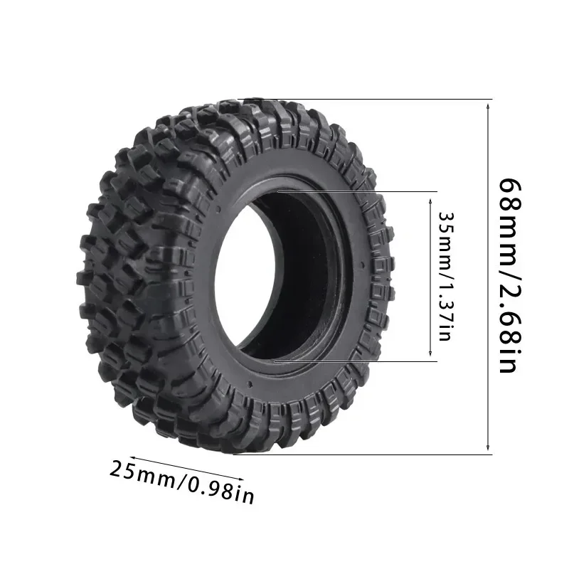 5mm Hex 40*17mm Alloy Beadlock Wheels for MANGNIU MN82S MND90 MN99S MN78 1/12 RC Crawler Metal Locking Rims Upgrade Parts