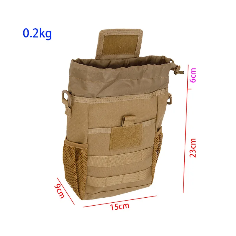‌Foldable Recycling Bag - Large Capacity Outdoor Garbage Pouch for Hiking & Camping Sanitary Food Storage & Gear Attachment