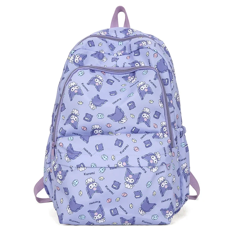Hello Kitty Cinnamoroll Girls Plecak podróżny o dużej pojemności, plecak z nadrukiem o pełnej szerokości, przenośne torby szkolne na zewnątrz