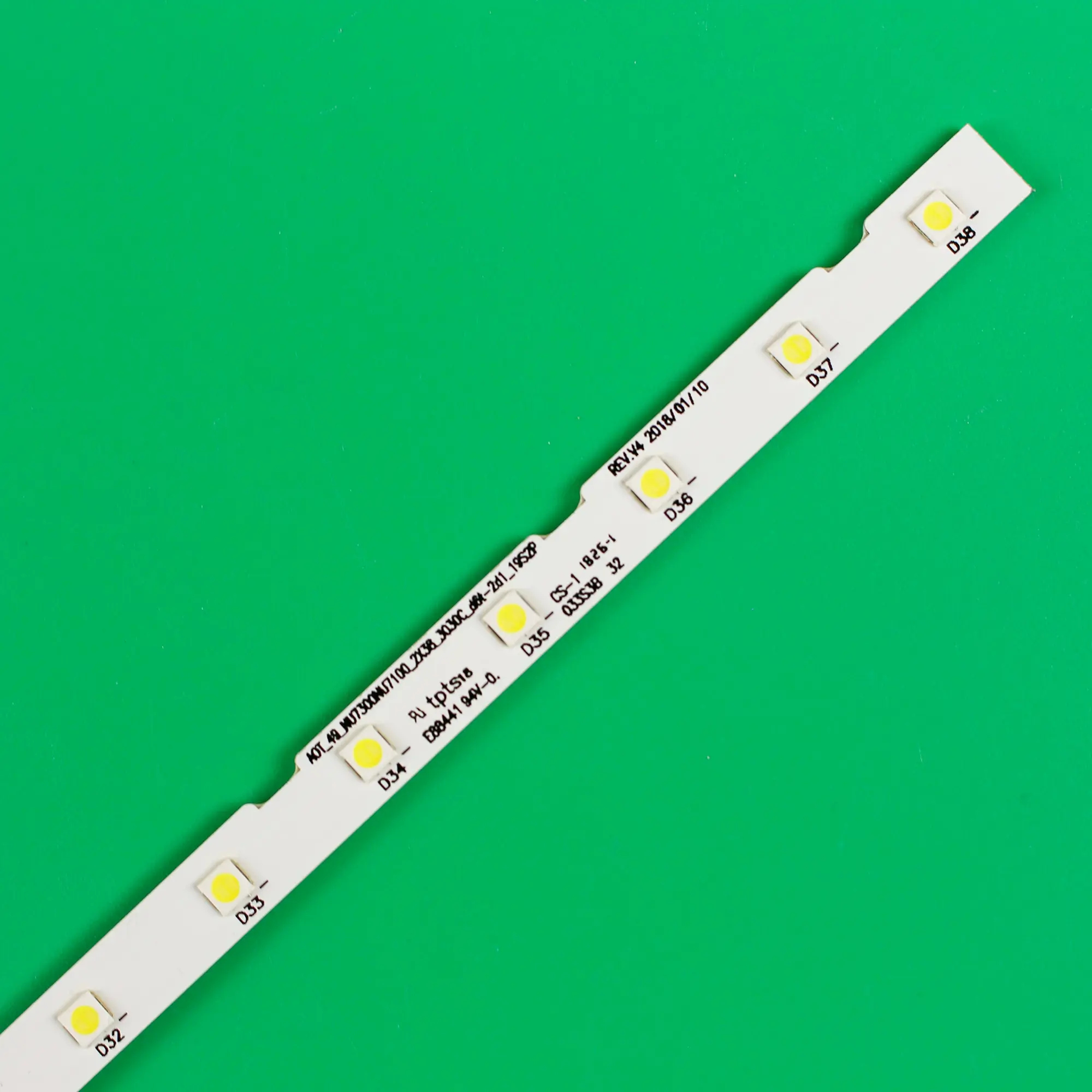 Светодиодная лента (2) для Samsung UE49RU7300, UE49NU7105, UE49NU7105K, UE49NU7670U, UE49NU7020, UE49NU7400