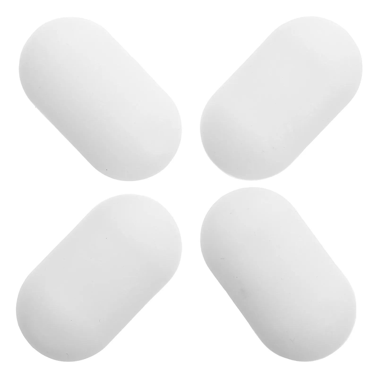 4 Pcs 1.57x0.91x0.39in Adhesive Bumpers Toilet Buffer Pads Plastic Seat Spacers Cushion For Lid Cushions Grey Anti-collision