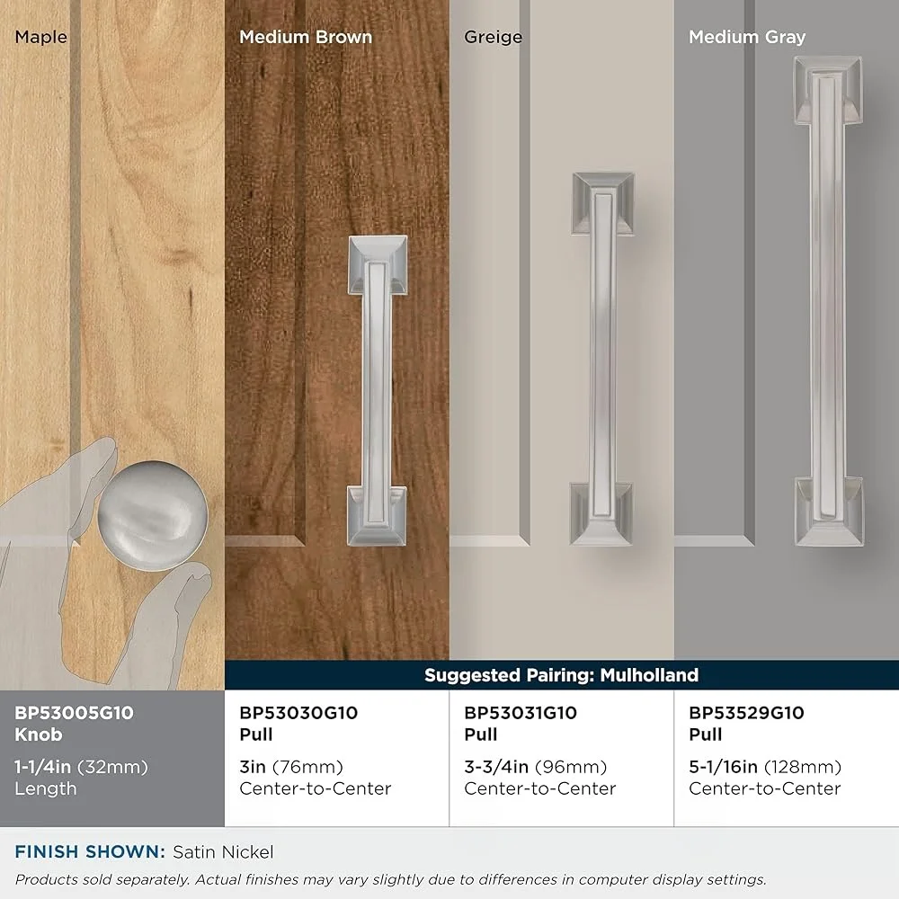 サテンニッケルキャビネットノブ 10 個パック耐久性のある亜鉛引き出しハードウェア簡単なインストール伝統的なスタイルのアップグレード