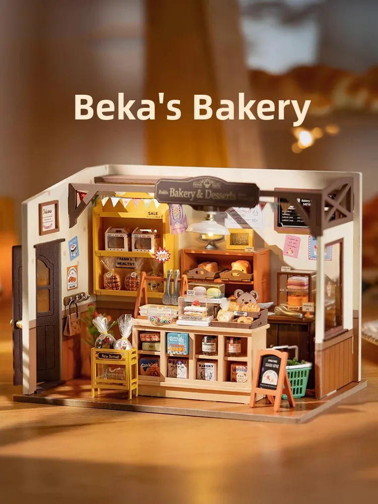 

Набор для сборки деревянного кукольного домика DIY: художественная модель, подарок для девочек на Новый год