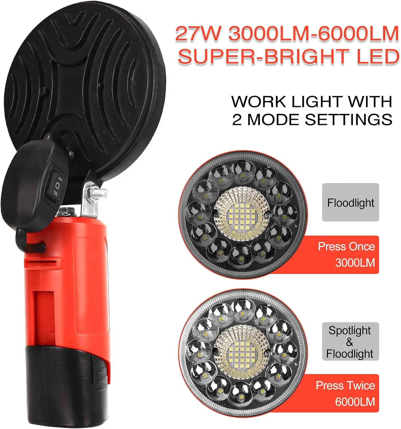 LED Arbeits licht schnur los für Milwaukee 27w 6000lm m12 Not licht Beleuchtung Lampe