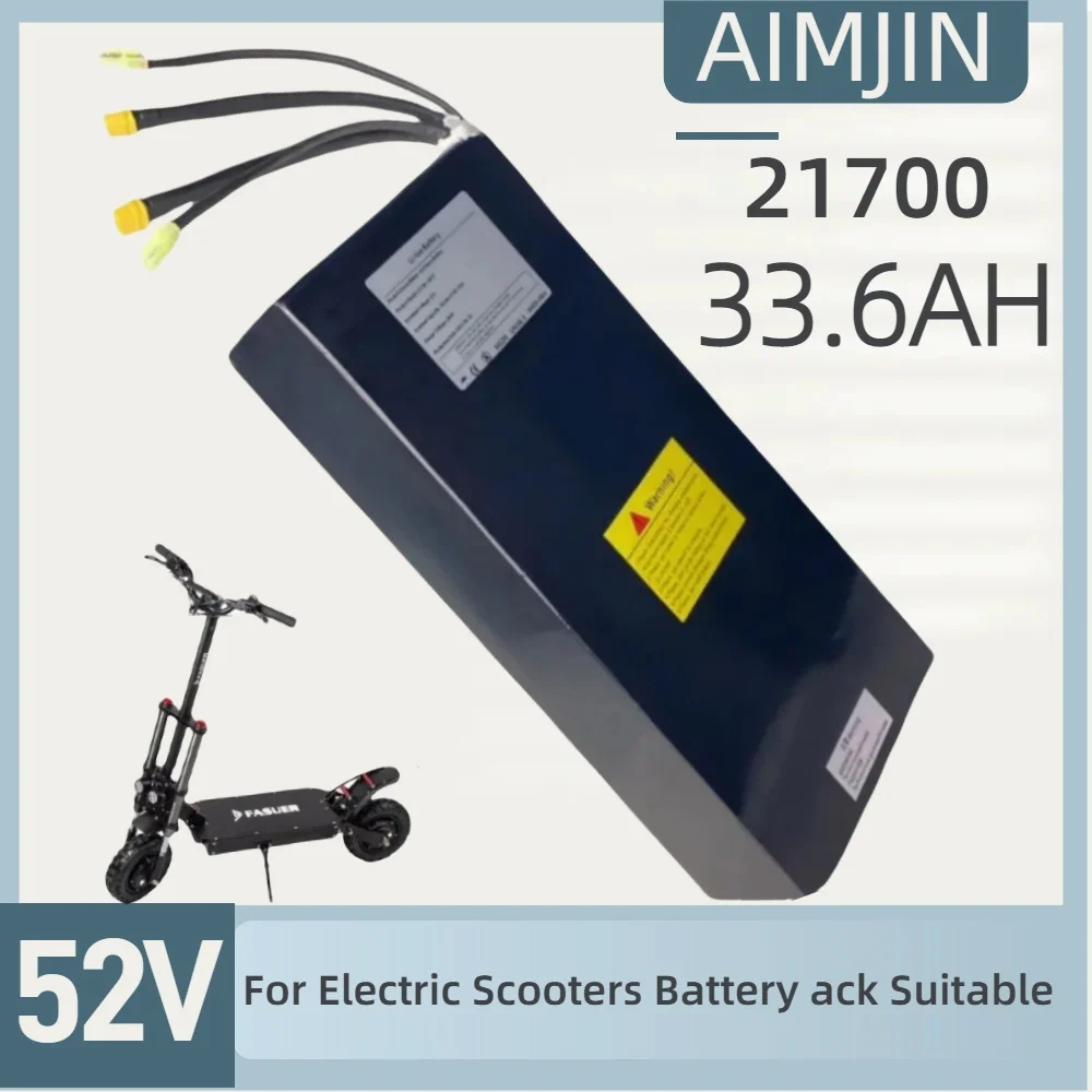 

52V 21700 33600mAh 14S7P Rechargeable Lithium Battery Pack 2000W Balance Car Electric Bicycle Scooter Tricycle Li ion Battery