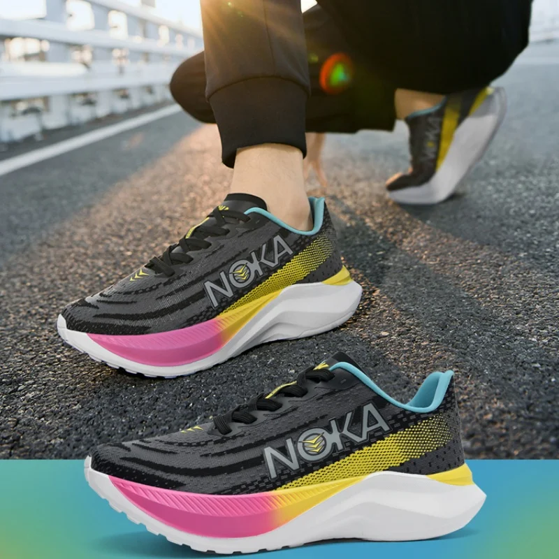 

Мужские дышащие вязаные кроссовки с амортизирующей градиентной средней подошвой, легкие спортивные кроссовки с мягкой подкладкой