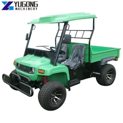 Golf Buggies and Farm Electric Utility Vehicles Towing Track Vehicle Electric Battery Powered Farm Utv with Cargo Box