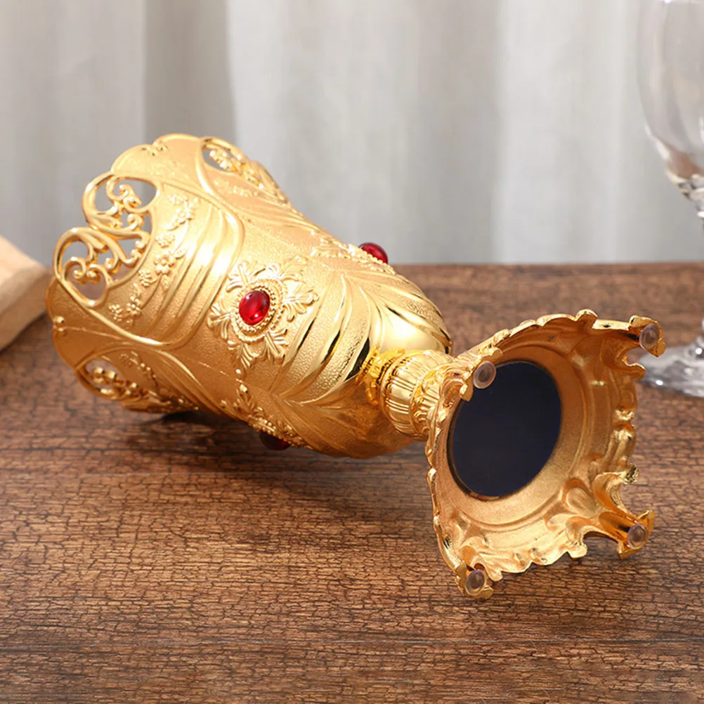 

Retro European Style Alloy Vase Decorative Home Flowerpot Desktop Ornament For Wedding Banquet Decoration Household Floral