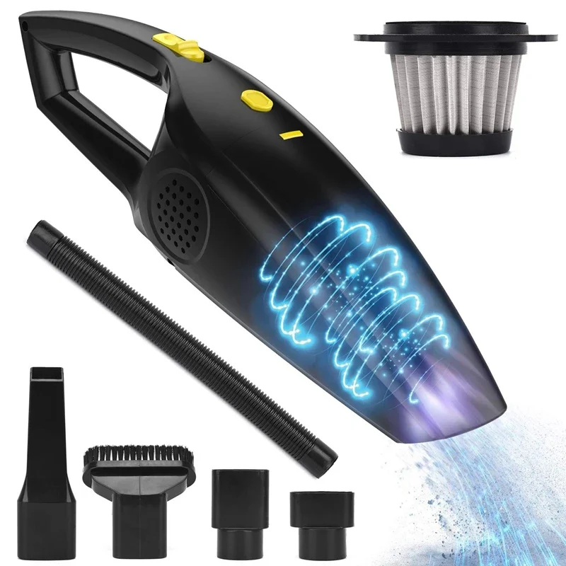 Rechargeable Cordless Handheld Vacuum Cleaner - 2200mAh Lithium Battery - Portable Car/Home Vacuum