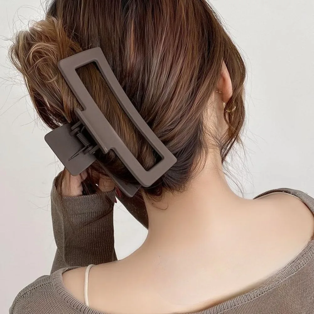 Extra Large 5 Inch Claw Clips Solid Color Oversized Matte Non-Slip Rectangle Hair Grips for Thick and Long Hair