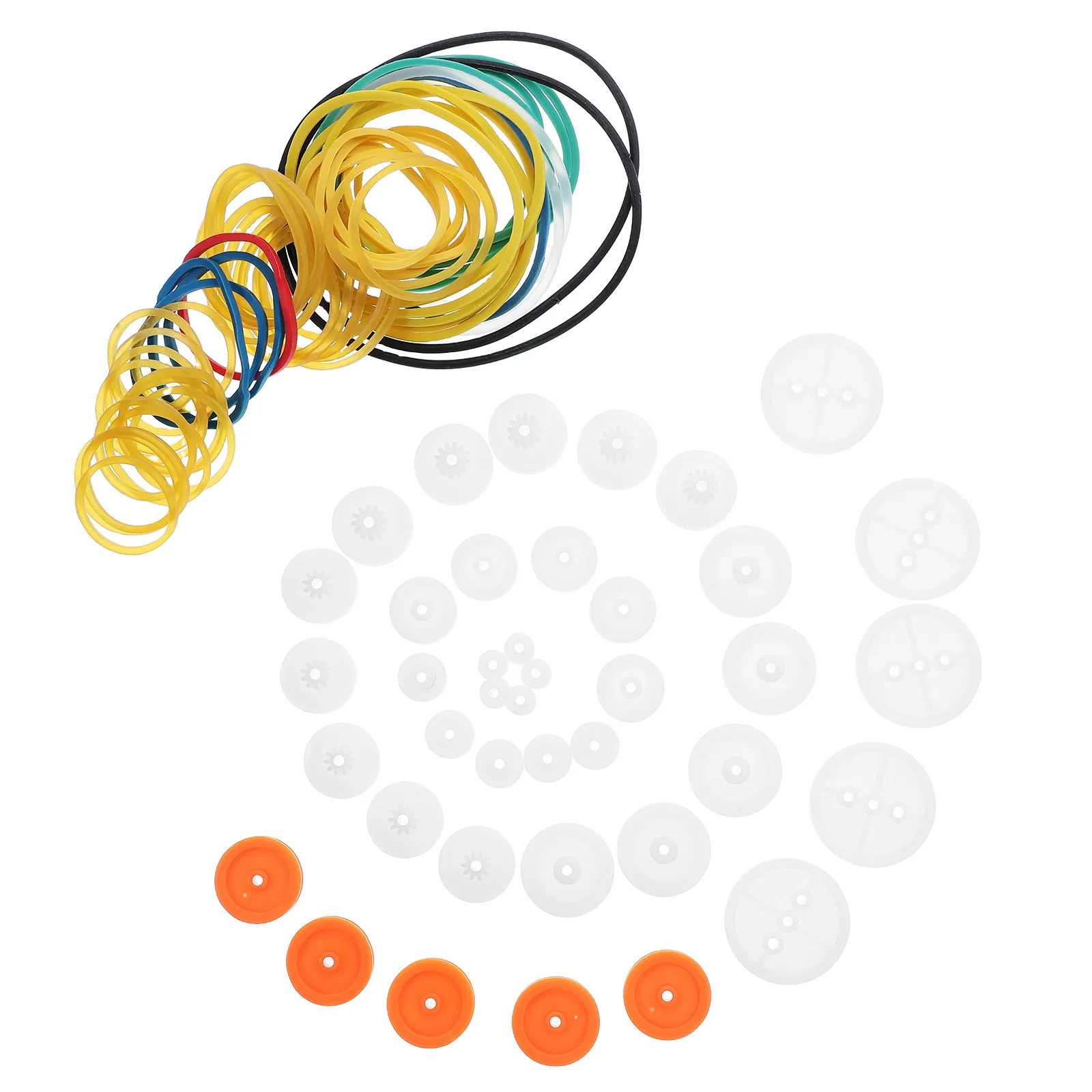 

Комплект резиновых шкивов для трансмиссионного ремня: стабильные, бесшумные пластиковые компоненты для DIY RC-машинок и механических валов