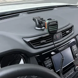 Hand PTT Microphone Mounts PTT Speaker Car Holder in Car Stand for Walkie Talkie handsfree PTT Mic Suction Bracket