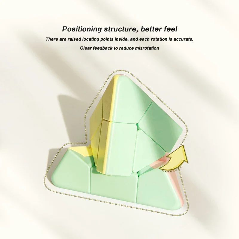 Cubing Classroom Angolo Triangolo Piramide Puzzle Amaretto JinZiTa Cubi magici Bambini Giocattoli educativi per bambini Cubo Puzzle