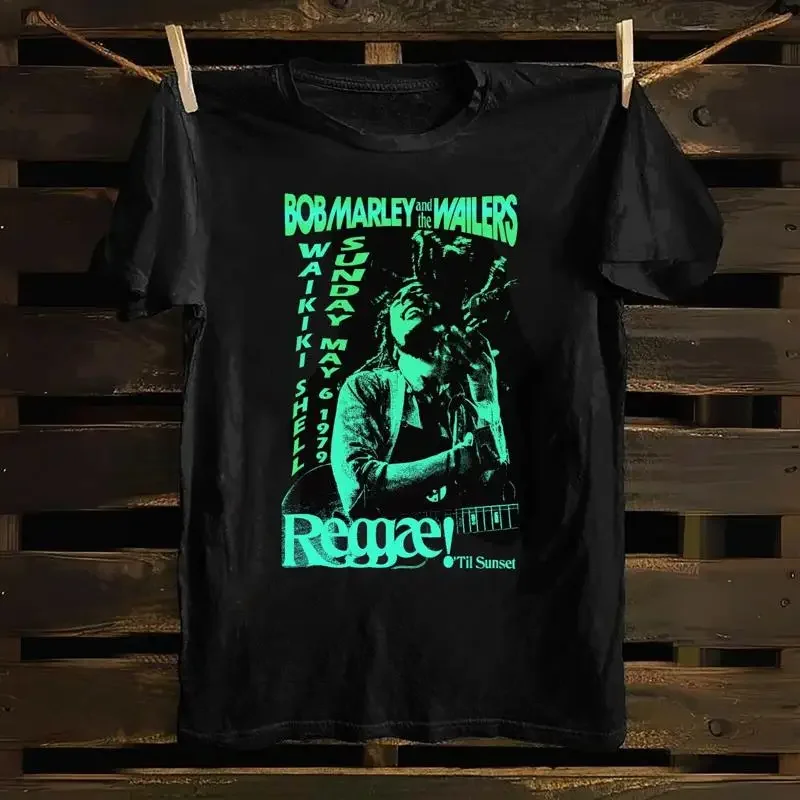 Bob Marley 1979 Waikiki Hawaii Concert Cotton T Shirt XL