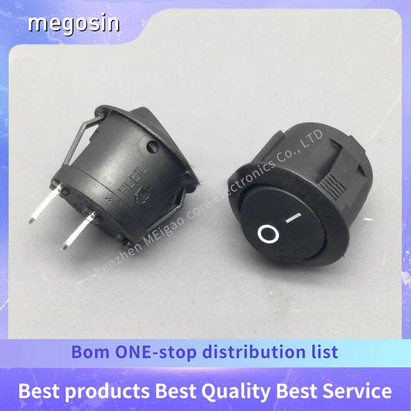 1~5PCS/LOT Circular boar-shaped switch RL3-5 two-pin two-position 20mm crank power switch