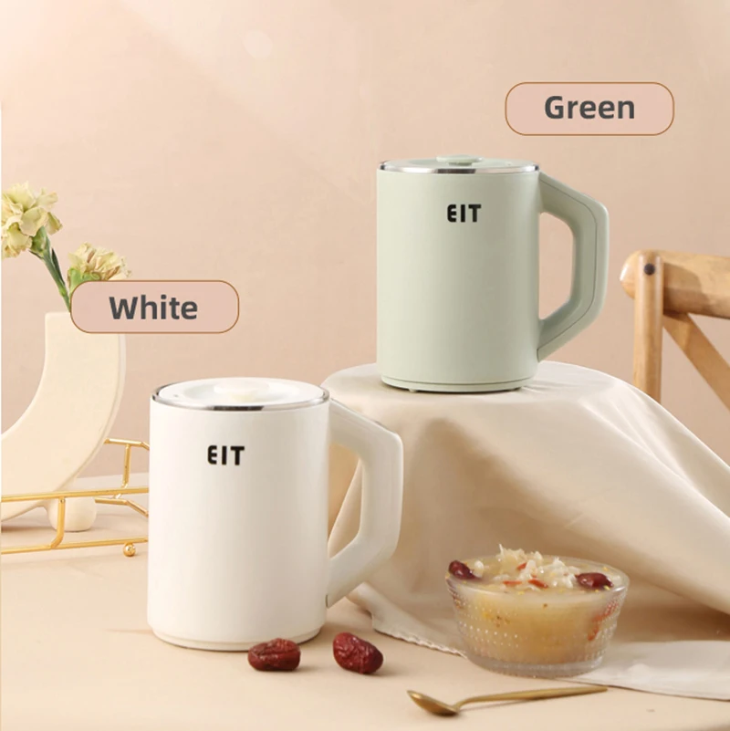 800ml Smart Electric Kettle Multifunctional Health Pot Portable Thermo Pot Teapot Electric Stewing Soup Cup Boiling Cup 220V