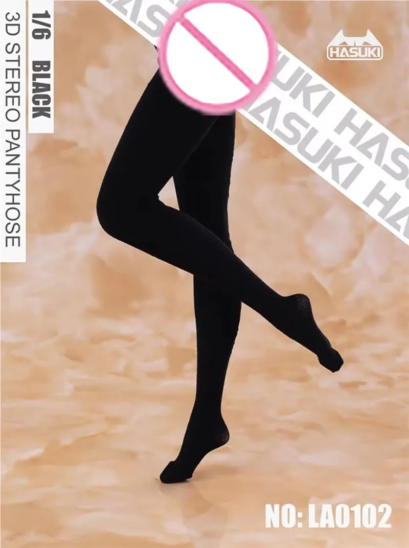 HASUKI LA01 1/6 Scale Female 3D Pantyhose Solid Color Leggings Stockings Clothes Accessories Model Fit 12\'\' Action Figure Body