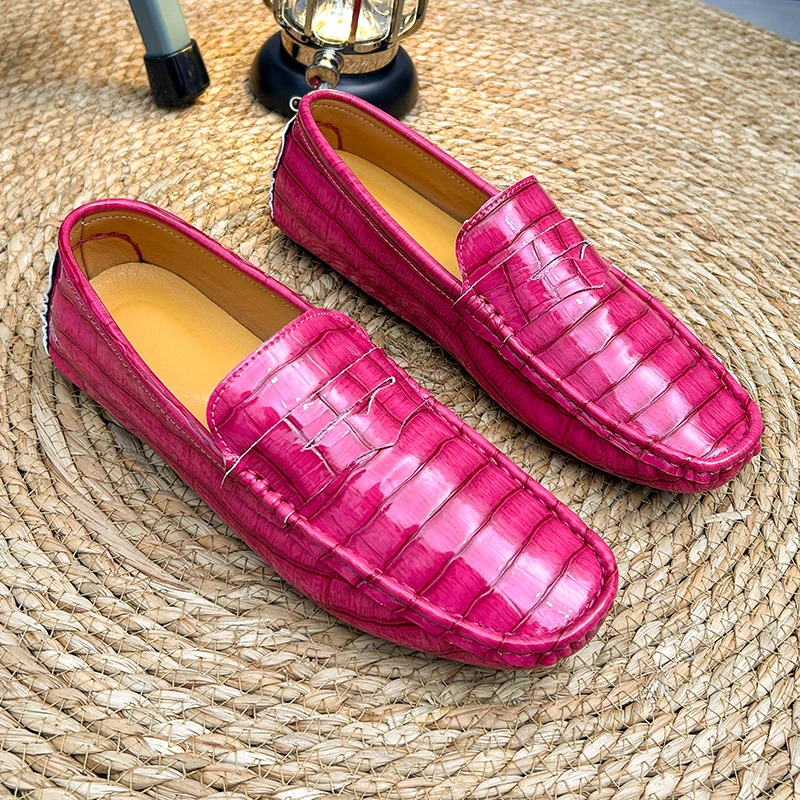 Mocasines con Borlas para Hombre, Calzado Casual sin Cordones, Zapatos Diarios Resistentes, Ligeros y Antideslizantes