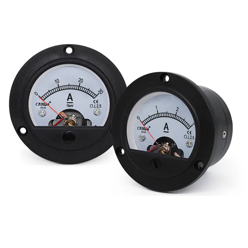 DH-52 DC AC Ammeter 1A 2A 3A 5A 10A 15A 20A 30A 50A 100A 200A 250A 300A 400A 500A Pointer Meter Current Meter