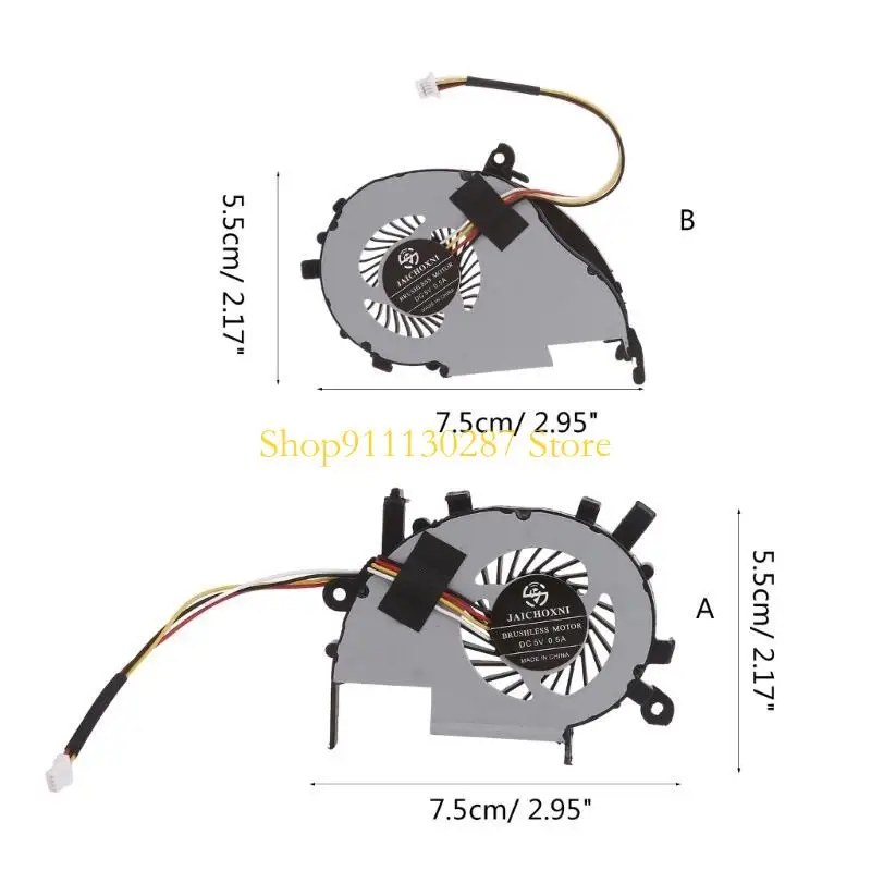 J1HC CPU GPU الرادياتير 5V 0.5A 4 دبوس 4-WIRES محمول مروحة مبرد لـ V5 V5-472 V5-472P V5-572 V5-572G V5-572P