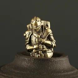 Retro Brass Medieval Warrior Knife Beads DIY Keychains Lanyard Pendants Jewelry Copper Solider Paracord EDC Outdoor Accessories