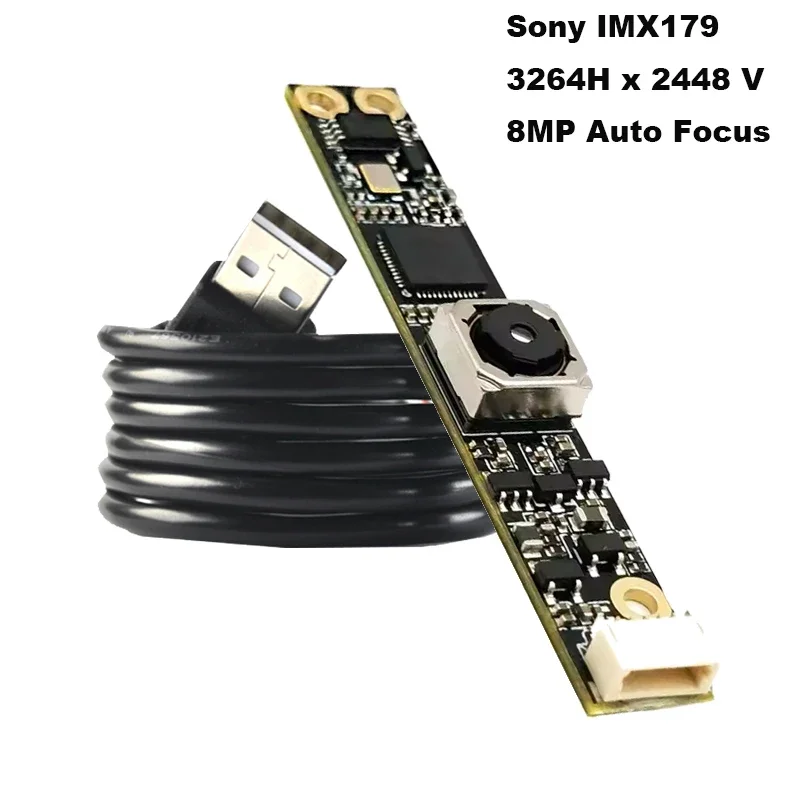

3264 x 2488 4K 8MP IMX179 USB Camera Module Autofocus UVC Plug and Play for Windows Linux Android Mac Video shooting