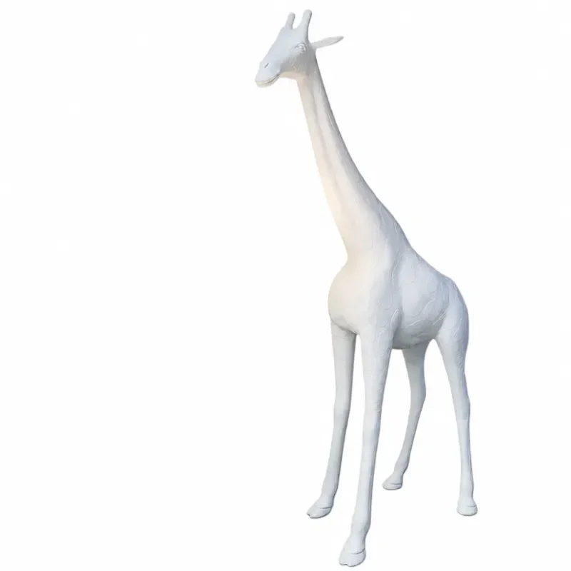 Large Cartoon Giraffe Crystal Floor Lamp Creative Art Hanging Light Ornament for Living Room Home Decor