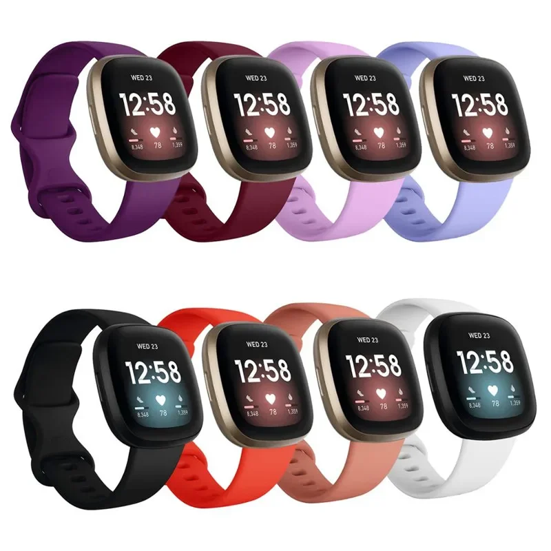 

Silicone Sport Band For Fitbit Versa 3 4 Smart watch Breathable Silicone Bracelet Wristband Strap For Fitbit Sense 1 2 Correa