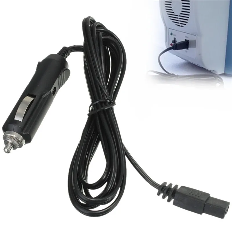 2M 12V For Car Refrigerator Warmer Extension Power Cable 2 Pin Car Fridge Cigarette Lighter Power Cord