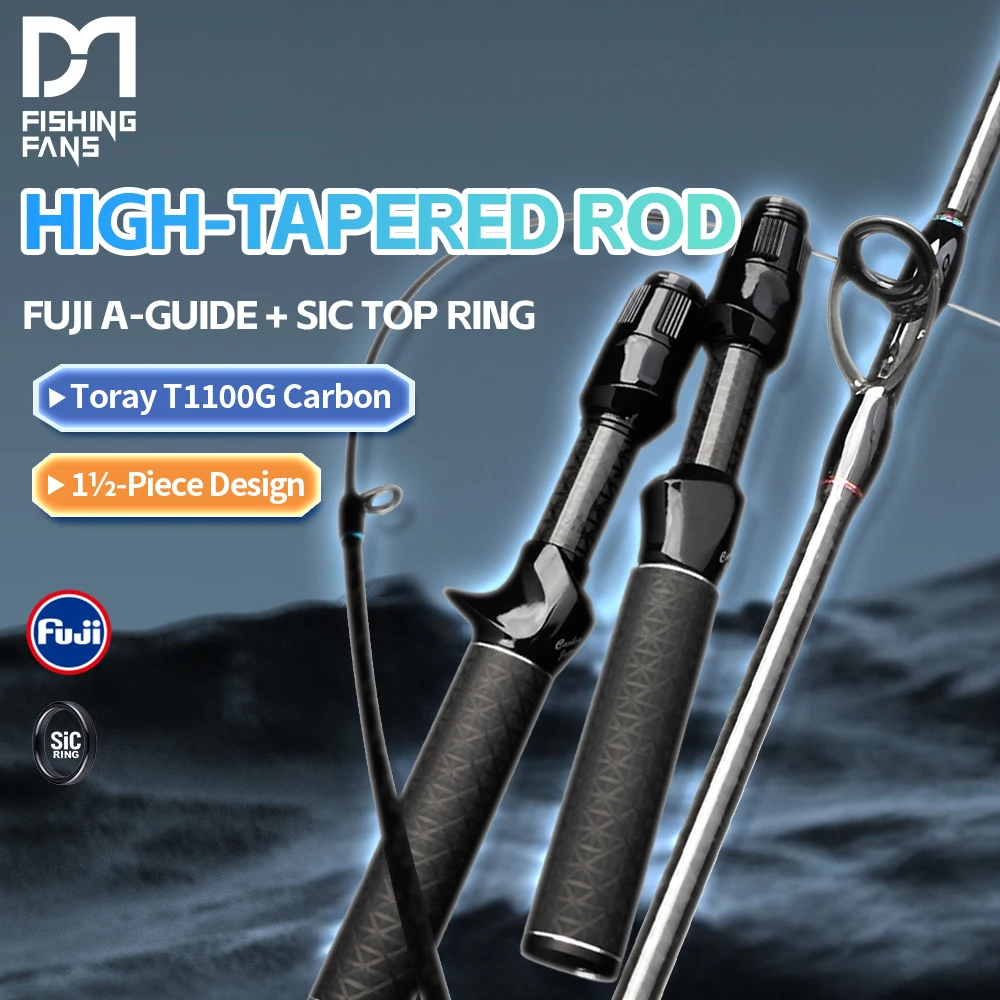 FISHINGFANS AUG MCFD FUJI ALCONITE GUIDE CARBON HANDLE TORAY T1100 BLANK 4AXIS CARBON TAPE UL 59G TROUT SENSITIVE FISHING ROD