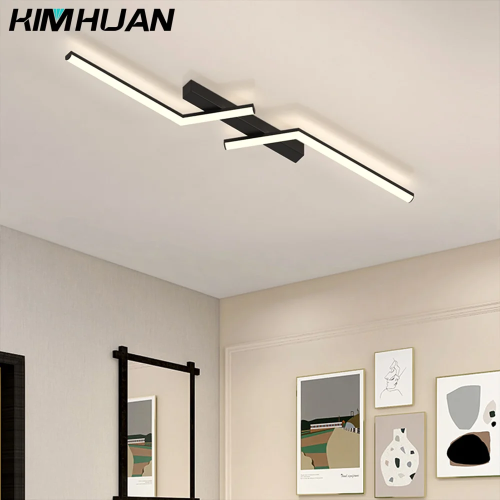 

Modern Aisle Led Ceiling Lamp For Entrance Corridor Bedroom Hallway Foyer Simple Black LED Ceiling Lights Ceiling Chandelier