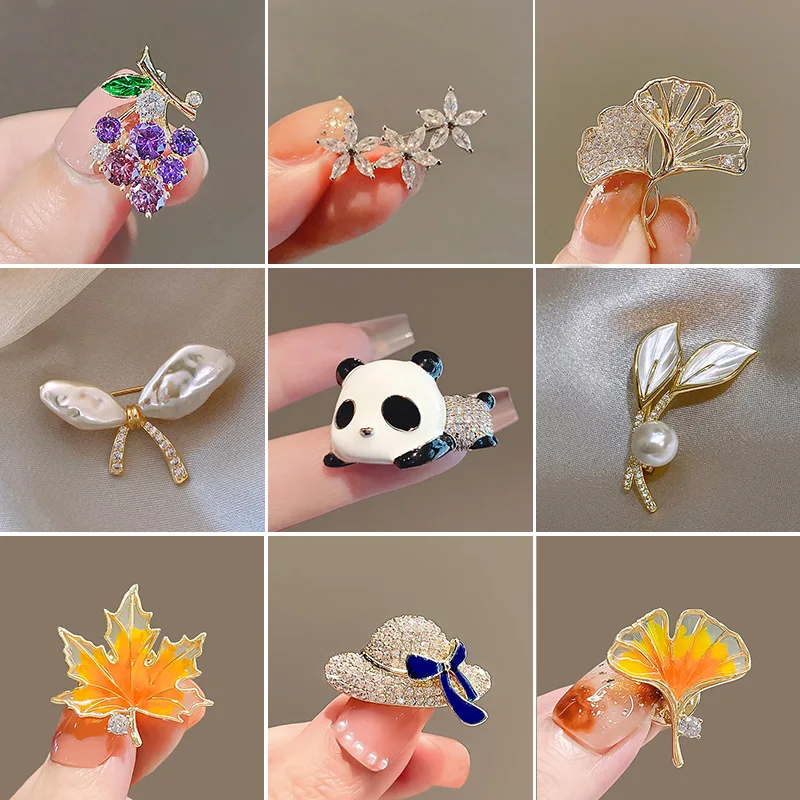 2024 New Women High-end Brooch Female High-end Niche Suit Pin Anti-slip Buckle Sweater Corsage Wholesale Female Jewelry Cute