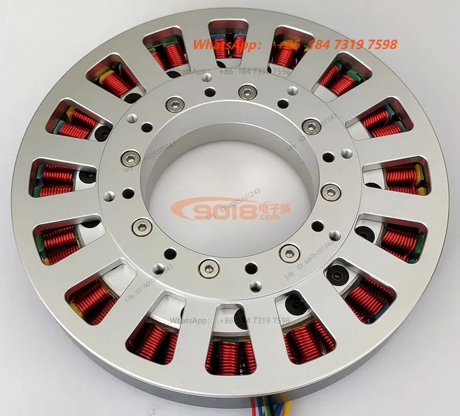 14810 large hollow shaft hollow 5Nm ultra-low speed disc DC brushless motor, flat and thin motor