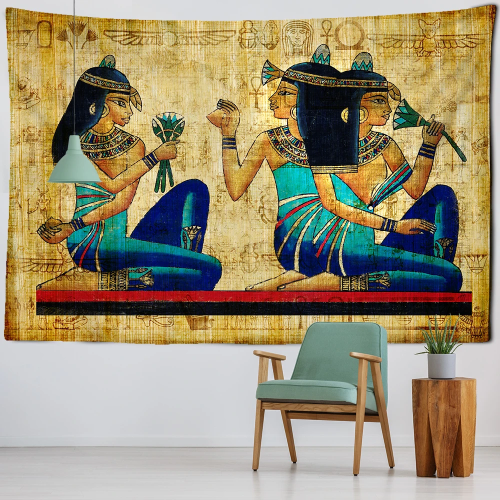 African Ancient Egyptian Tapestry Wall Hanging History Culture Art Hippie Egypt Large Size Wall Covering Home Decor Retro Murals