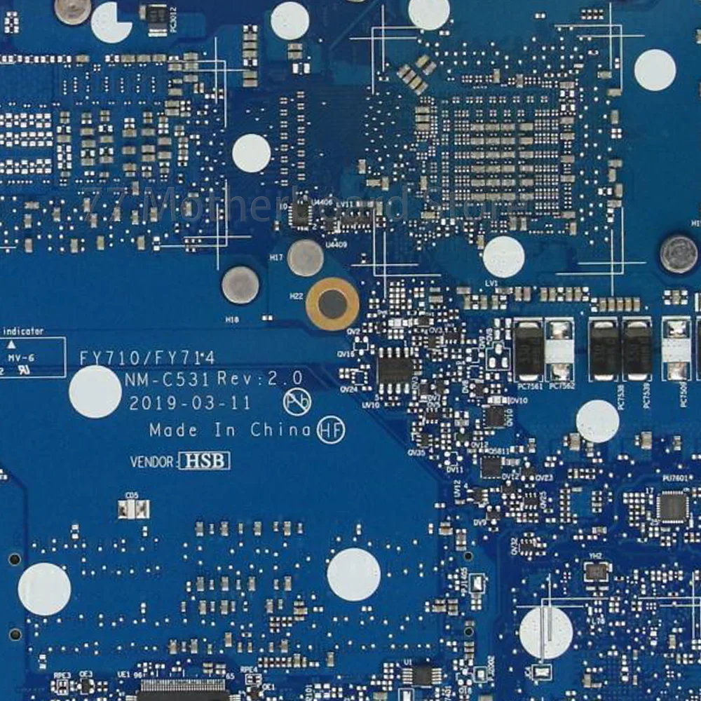 Laptop Motherboard NM-C531 For Lenovo Legion Y540-17IRH With CPU I5-9300HF I7-9750HF GPU RTX2060 6G GTX1660Ti 6G FRU 5B20S42483