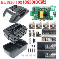 BL1830 DC Input Lithium Battery Case Box Housing PCB Protection Circuit Board For Makita 18V 6.0Ah Label BL1860 Li-ion Battery