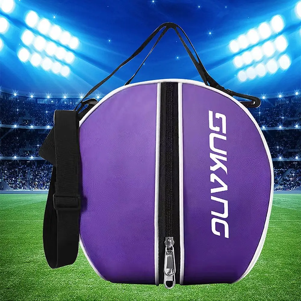 

Round Basketball Storage Backpack Multifunctional Detachable Straps Sport Shoulder Bags with Zipper Elastic