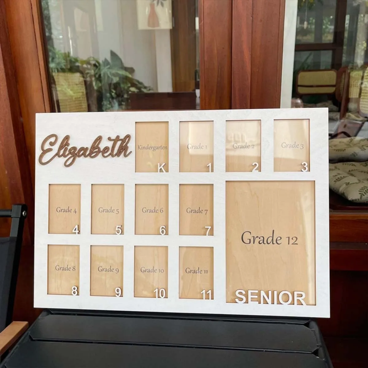 Custom Photo Frame Board Wooden Plaque Sign,Party Home School Decor Plaques,Photo Props,DIY Paintable,Birthday Graduation Gift
