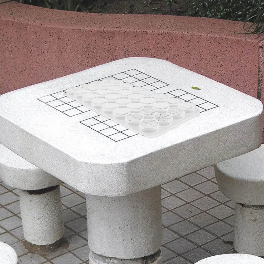 

2Pcs High Gloss Crystal Epoxy Resin Mold Chinese Chess Silicone Casting for DIY Craft Pendants Art Home Decoration Jewelry