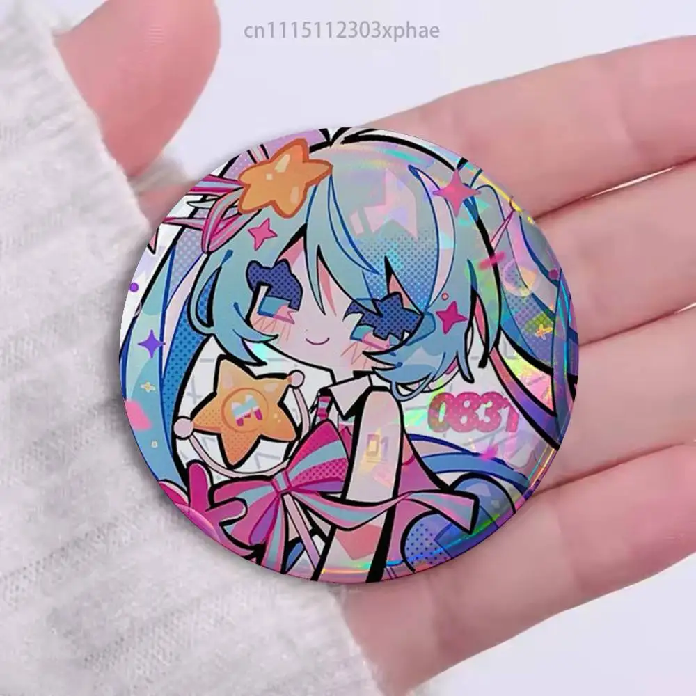 M-Miku 19th Happy birthday Badges 25 32 44 58 75 mm Round Customizable Wholesale Fan goods Self-made fan freebies
